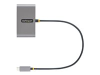 StarTech.com 4-Port USB-C Hub with 100W Power Delivery Pass-Through Charging, 2x USB-A + 2x USB-C, 5Gbps, USBC Hub w/ 1ft (30cm) Long Cable, Portable Laptop USB Type-C to USB-A/C Hub - USB 3.0 Expansion Hub (5G2A2CPDB-USB-C-HUB) - Hub - 2 x USB 3.2 Gen 1 + 2 x USB-C 3.2 Gen 1 - stasjonær 5G2A2CPDB-USB-C-HUB