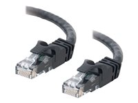 C2G Cat6 Booted Unshielded (UTP) Crossover Patch Cable - Krysskabel - RJ-45 (hann) til RJ-45 (hann) - 3 m - UTP - CAT 6 - formstøpt, uten hindringer, flertrådet - svart 83543