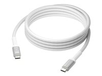 dbramante1928 re-charge it - USB-kabel - 24 pin USB-C (hann) til 24 pin USB-C (hann) - flettet kabel, opp til 100W ladekraft - hvit CB20CCWH7237
