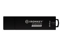 IronKey D300S Managed - USB-flashstasjon - kryptert - 64 GB - USB 3.1 Gen 1 - FIPS 140-2 Level 3 - TAA-samsvar IKD300SM/64GB