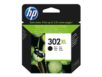 HP 302XL - 8.5 ml - Høy ytelse - svart - original - blekkpatron - for Deskjet 11XX, 21XX, 36XX; Envy 451X, 452X; Officejet 38XX, 46XX, 52XX F6U68AE#UUS