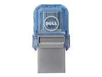 Dell Combo - USB-flashstasjon - 128 GB - USB 3.0 / USB-C - for Latitude 5320, 5520; OptiPlex 3090; Precision 7560, 7760; XPS 13 9310 AB135396