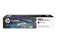 HP 981X - 116 ml - Høy ytelse - magenta - original - PageWide - blekkpatron - for PageWide Enterprise Color MFP 586; PageWide Managed Color E55650 L0R10A