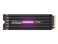 Crucial T710 - SSD - kryptert - 2 TB - intern - M.2 2280 - PCI Express 5.0 (NVMe) - TCG Opal Encryption 2.01 - integrert kjøle CT2000T710SSD5