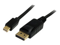 StarTech.com 3m Mini DisplayPort to DisplayPort 1.2 Cable DisplayPort 4k - DisplayPort-kabel - DisplayPort (hann) til Mini DisplayPort (hann) - 3 m - svart MDP2DPMM3M