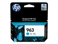 HP 963 - 10.74 ml - cyan - original - blekkpatron - for Officejet Pro 9010, 9012, 9014, 9015, 9016, 9019, 9020, 9022, 9025 3JA23AE#BGX