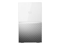 WD My Cloud Home Duo WDBMUT0060JWT - Personlig skylagringsenhet - 6 TB - HDD 3 TB x 2 - RAID 1, JBOD - Gigabit Ethernet WDBMUT0060JWT-EESN