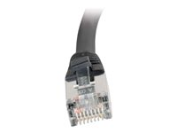 C2G Cat5e Booted Shielded (STP) Network Patch Cable - Koblingskabel - RJ-45 (hann) til RJ-45 (hann) - 3 m - STP - CAT 5e - formstøpt - svart 83852