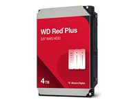 WD Red Plus - Harddisk - 4 TB - intern - 3.5" - SATA 6Gb/s - 5400 rpm - buffer: 128 MB WD40EFZZ