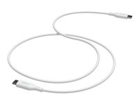mophie essentials - USB-kabel - 24 pin USB-C (hann) til 24 pin USB-C (hann) - 1 m - USB Power Delivery (60W) - hvit 409913177