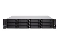 QNAP TS-h1277XU-RP - NAS-server - 12 brønner - kan monteres i rack - SATA 6Gb/s - RAID RAID 0, 1, 5, 6, 10, 50, JBOD, 5 hot spare, 6 hot spare, 60, 10 hot spare, RAID TP - RAM 128 GB - Gigabit Ethernet / 10 Gigabit Ethernet / 10Gbps SFP+ - iSCSI støtte - 2U TS-H1277XU-RP-3700X-128G