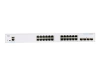 Cisco Business 350 Series CBS350-24T-4X - Switch - L3 - Styrt - 24 x 10/100/1000 + 4 x 10 Gigabit SFP+ - rackmonterbar CBS350-24T-4X-EU