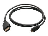 C2G 10ft HDMI to Micro HDMI Cable with Ethernet - 1080p - M/M - HDMI-kabel med Ethernet - 19 pin micro HDMI Type D hann til HDMI hann - 3.05 m - skjermet - svart 50616