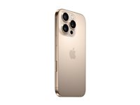 Apple iPhone 16 Pro - 5G smartphone - dobbelt-SIM / Internminne 1 TB - OLED-display - 6.3" - 2622 x 1206 piksler (120 Hz) - 3x bakkamera 48 MP, 48 MP, 12 MP - front camera 12 MP - ørken titanium MYNW3QN/A
