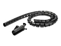 StarTech.com 2.5m (8.2ft) Cable Management Sleeve - 1.8" Diameter - Expandable Coiled Cord Organizer w/ Cable Loading Tool (CMSCOILED4) - Kabelmuffesett - svart - 2.5 m CMSCOILED4