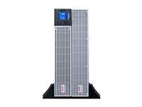APC Easy UPS On-Line - UPS (kan monteres i rack) - AC 230 V - 1800 watt - 2000 VA - litiumion - RS-232, USB - utgangskontakter: 6 - 4U - 19" - svart med sølv - for Modbus Card SRVSMB001 SRVL2KRILRK