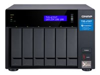 QNAP TVS-672XT - NAS-server - 6 brønner - SATA 6Gb/s - RAID RAID 0, 1, 5, 6, 10, 50, JBOD - RAM 8 GB - Gigabit Ethernet / 10 Gigabit Ethernet / Thunderbolt 3 - iSCSI støtte TVS-672XT-I3-8G
